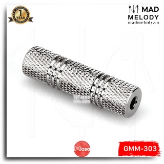 Hosa coupler gmm-303 (3.5mm trs - 3.5mm trs) [đầu nối dây cáp 3.5mm trs, new & chính hãng]