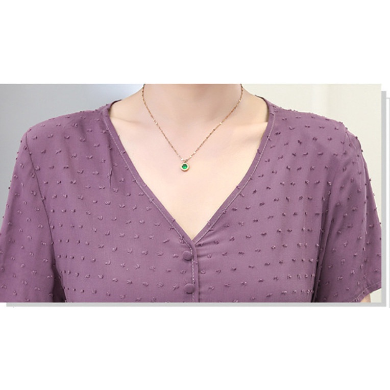 (HÀNG SẴN) Đầm Trung Niên Lụa Cotton Mềm Mát VH46 - Hàng Quảng Châu Cao Cấp