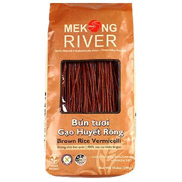 Bún Tươi Ba Màu/ củ nghệ/ gạo huyết rồng Mekong River Gói 300G