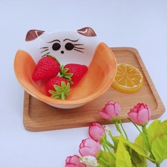 Bát Ăn Dặm Cho Bé Hình Mèo Ngộ Nghĩnh Yoota Baby Chất Liệu Gốm Sứ Cao Cấp