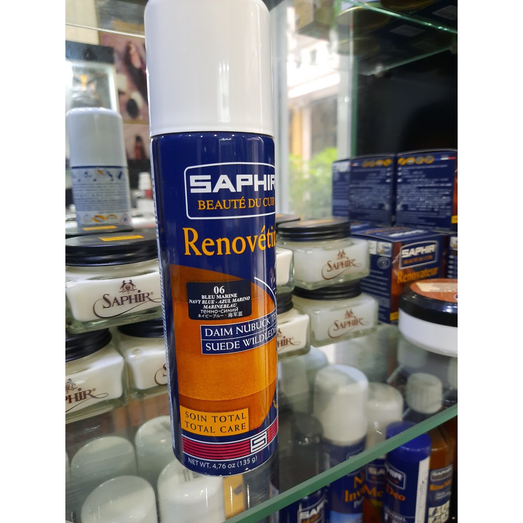 Xịt dưỡng màu da lộn/nubuck Saphir BDC Renovetine 200ml