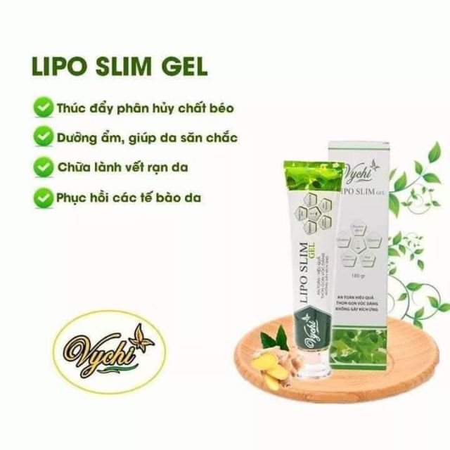 Kem Tan Mỡ Bụng Lipo Slim Gel Vychi Giá Gốc Data 2024 [ TẶNG KÈM THƯỚC ĐO BẤM ]