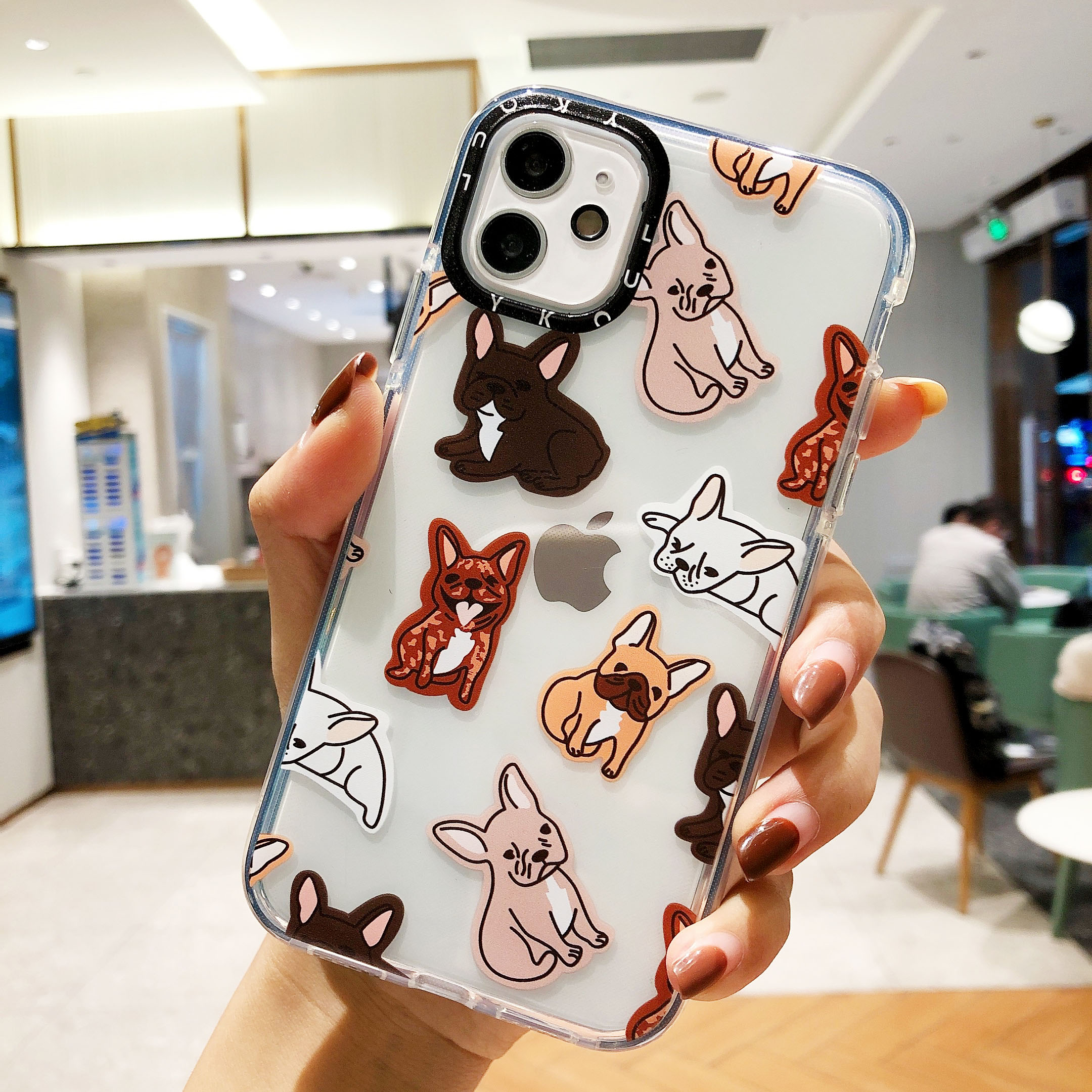 Iphone 12 11 Pro Max Se 2020 Xs Max Xr 6s 8 7 Plus 12 Mini ốp điện thoại Tpu Chống Sốc Trong Suốt In Hình Chú Chó Dễ Thương Cho | BigBuy360 - bigbuy360.vn