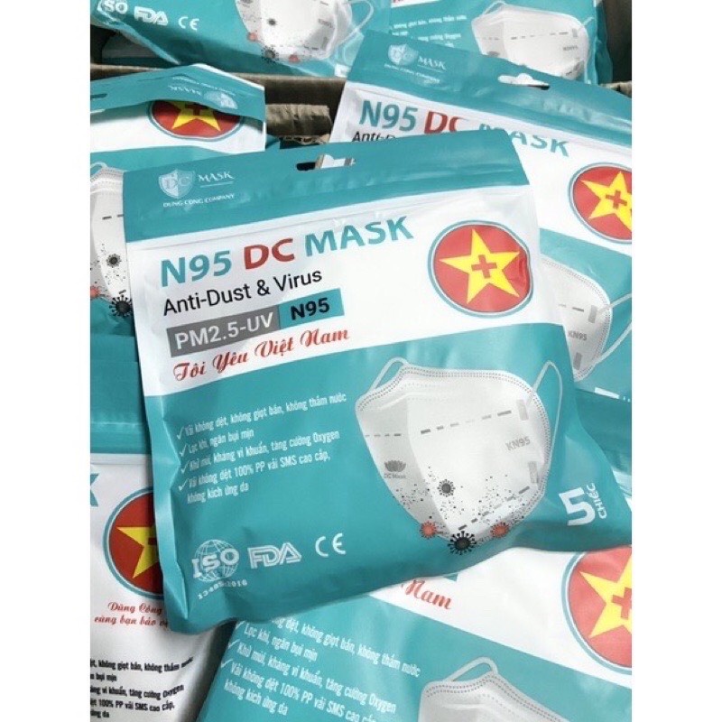 [Set 50 chiếc] Khẩu trang y tế N95 DC Mask Chính hãng giá rẻ