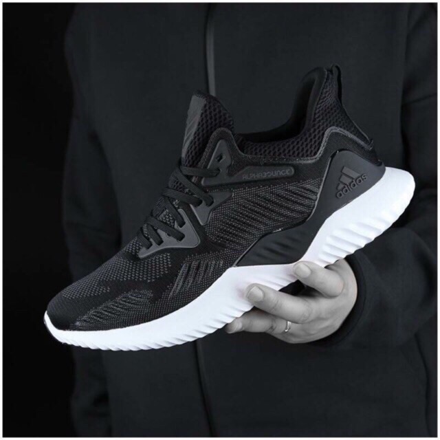 (ẢNH THẬT+VIDEO) giầy sneaker Alpha bounce Full Balck Nam