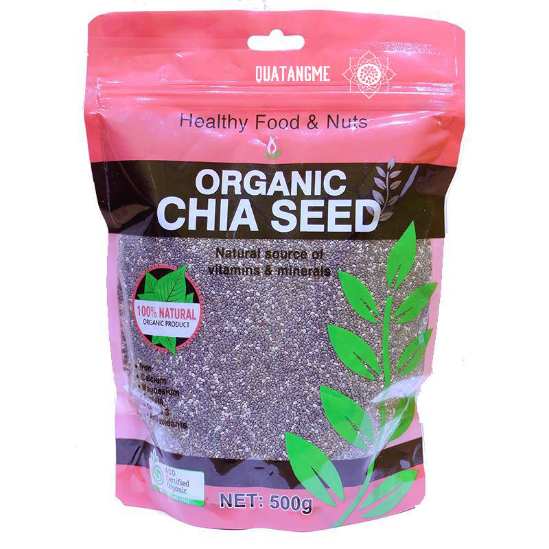 Hạt chia hữu cơ Healthy Food &amp; Nuts Organic Chia Seed 500g của Úc