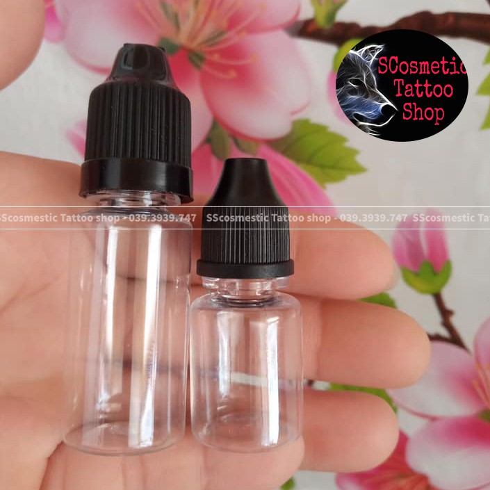 Lọ chiết mỹ phẩm 5ml-10ml , chai nhựa chiết mực phun xăm - tinh dầu -Hàng Đẹp/Scosmetic