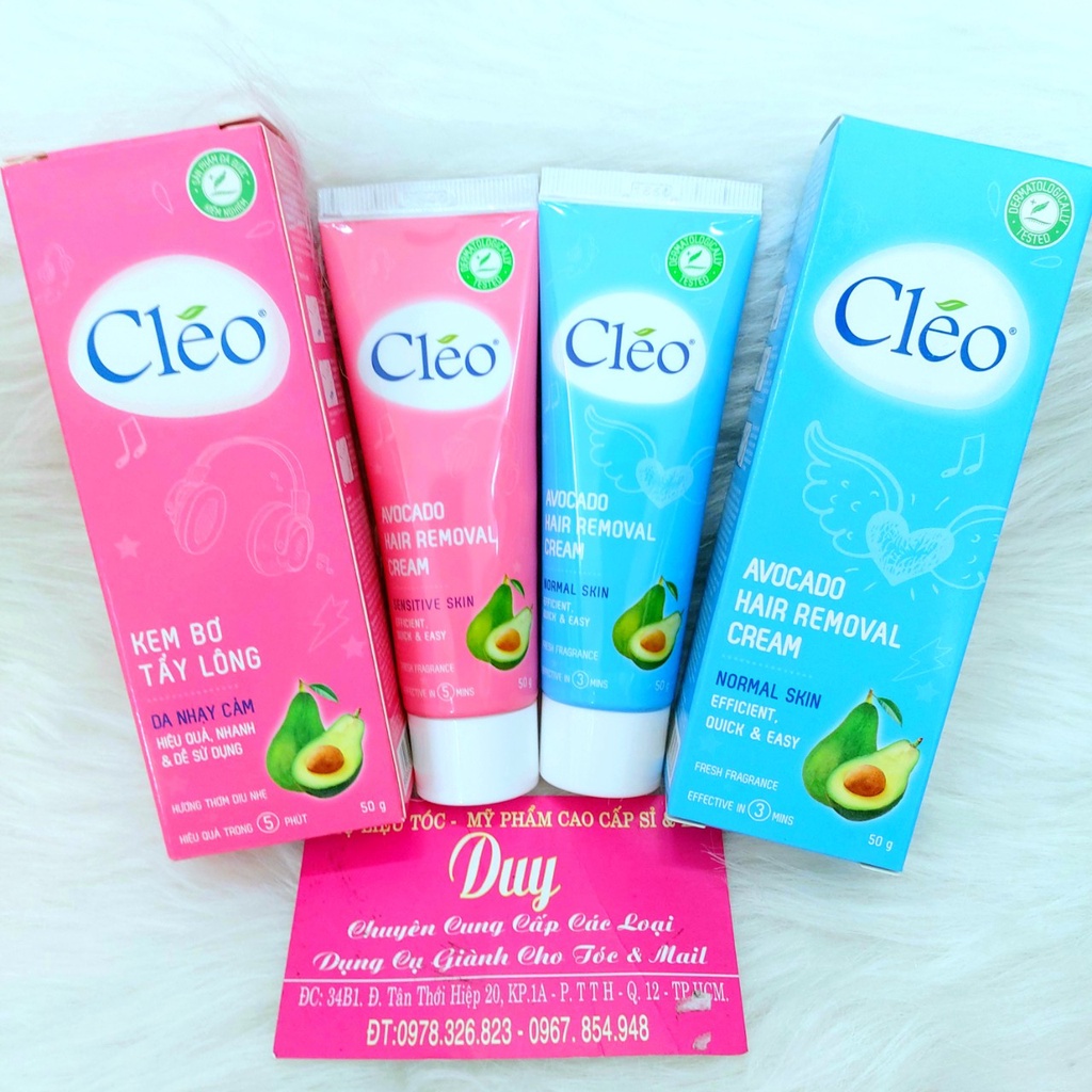 Kem Tẩy Lông CLEO 50g - Tẩy Sạch Lông Chỉ Trong Vài Phút