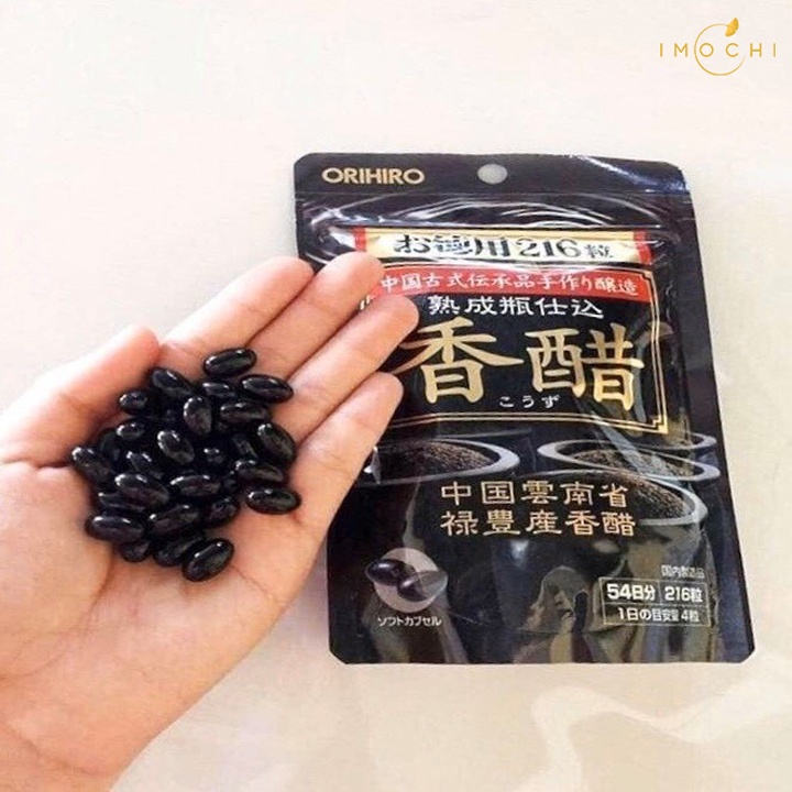 Dấm đen (giấm đen) giảm cân Orihiro Kozu Nhật Bản 216 viên đặc biệt là giảm mỡ phần bụng, đùi, bắp tay, bắp chân