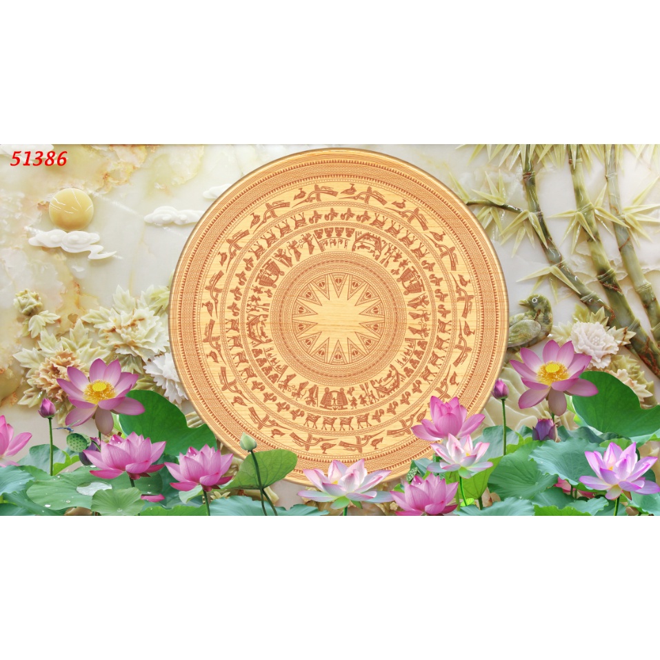 Tranh dán tường 3d hoàng phi câu đối