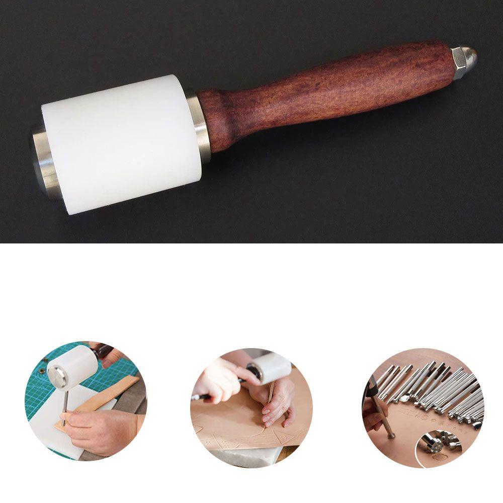 Búa Dập Da Với Tay Cầm Bằng Gỗ Tiện Dụng