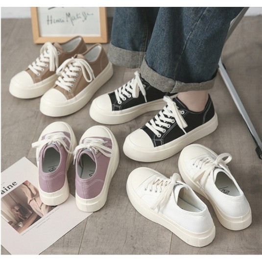 [Ảnh thật/Fullbox] 🍓 Giày nữ 🎁FREESHIP50K🎁 Giày thể thao nữ Ulzzang mũi tròn mẫu mới 2021 | BigBuy360 - bigbuy360.vn