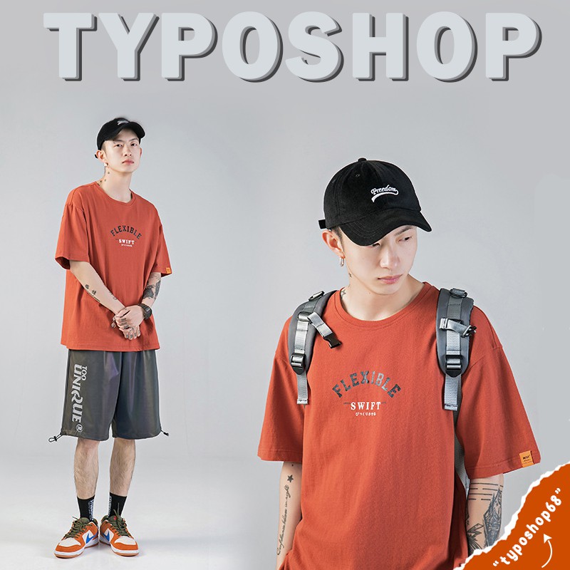 Áo thun unisex - Áo phông tay lỡ, form rộng, dáng unisex, hình in flexible TYPO shop | BigBuy360 - bigbuy360.vn