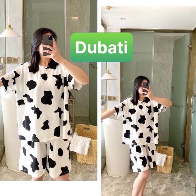 SET ĐỒ BỘ NAM NỮ BÒ SỮA, ĐỒ BỘ MẶC NHÀ, ĐỒ BỘ ĐI CHƠI PHONG CÁCH HÀN - DUBATI FASHION