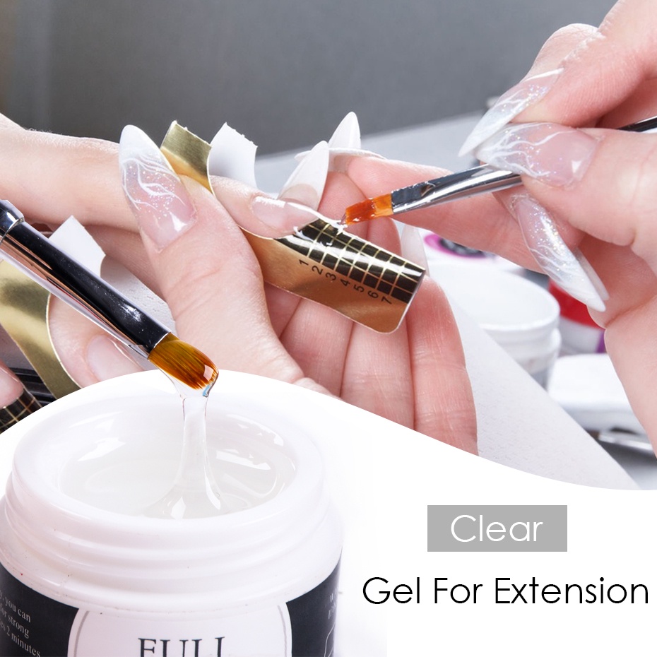 1 Hộp gel Nối Dài Móng Tay Màu Sắc Trắng Hồng Trong Suốt