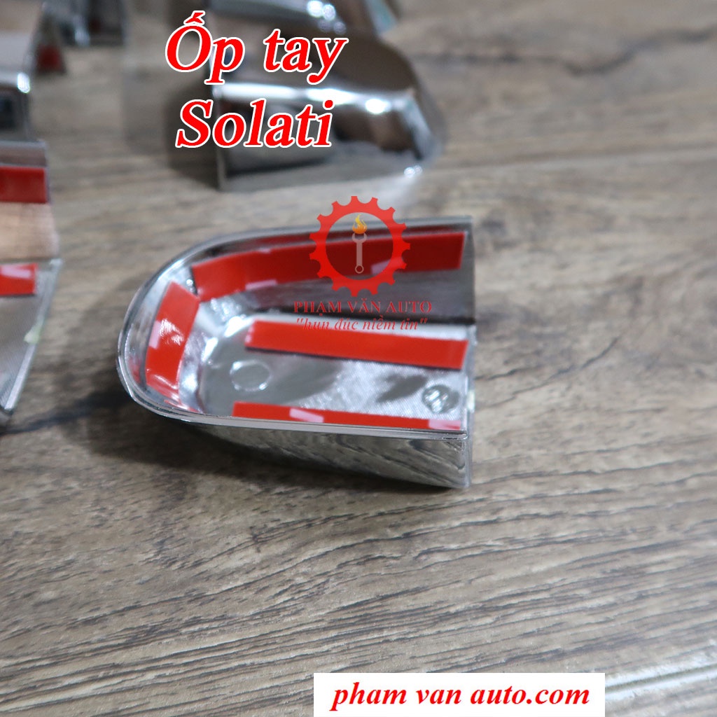 Combo 2 món ốp mạ: Tay + hõm  Hyundai Solati hàng cao cấp Phạm Văn auto