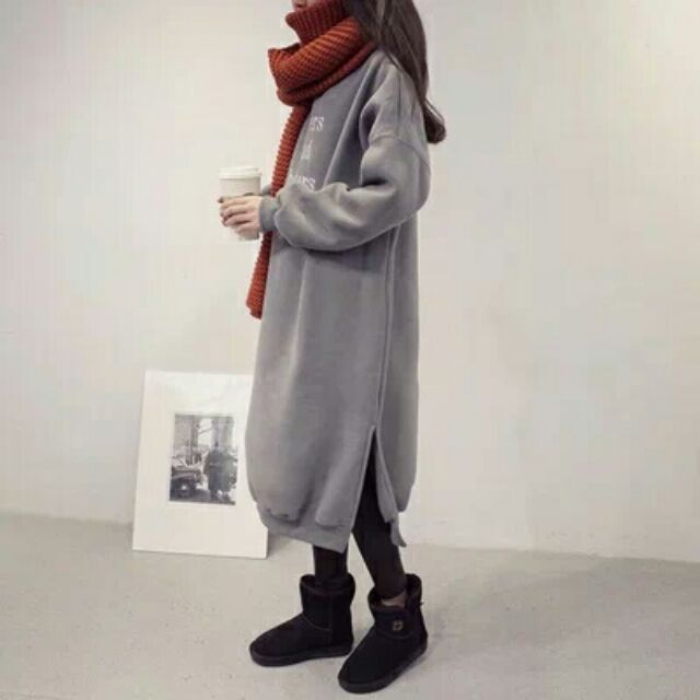 Váy nỉ bông Ulzzang Hàn Quốc