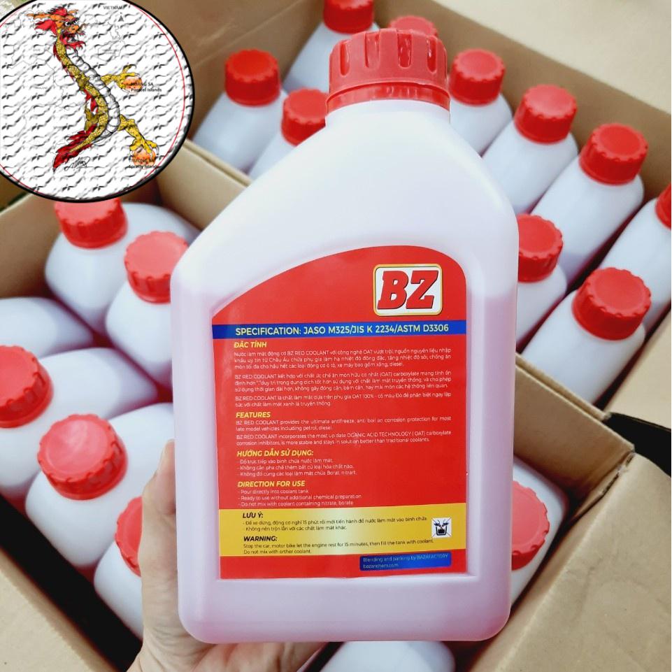 [FreeShip] Nước làm mát  BZ Coolant siêu giải nhiệt, nước giải nhiệt động cơ xe máy BZ có BZ không lo bị nóng