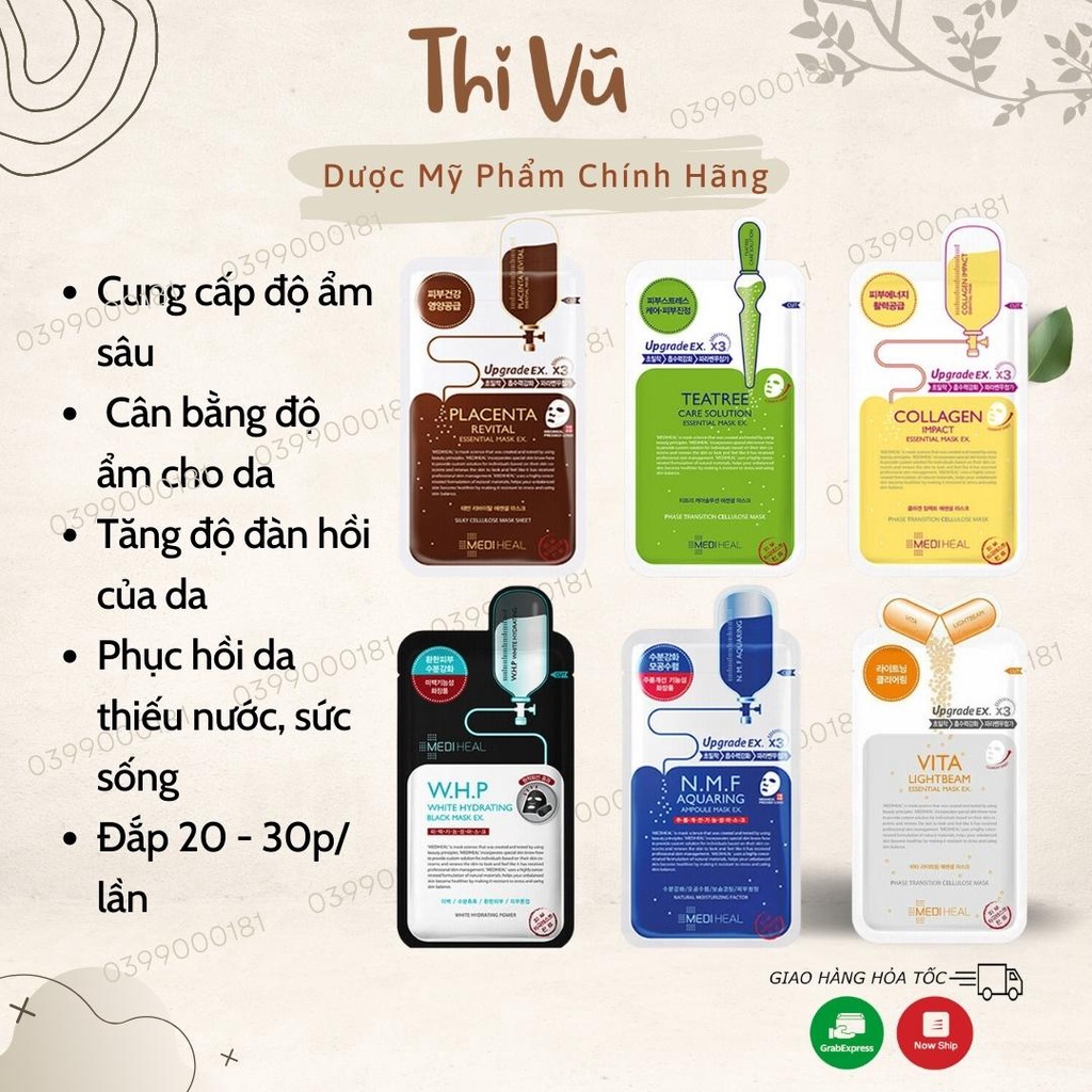 Mặt nạ Mediheal, mặt nạ giấy dành cho mọi loại da - Thi Vũ