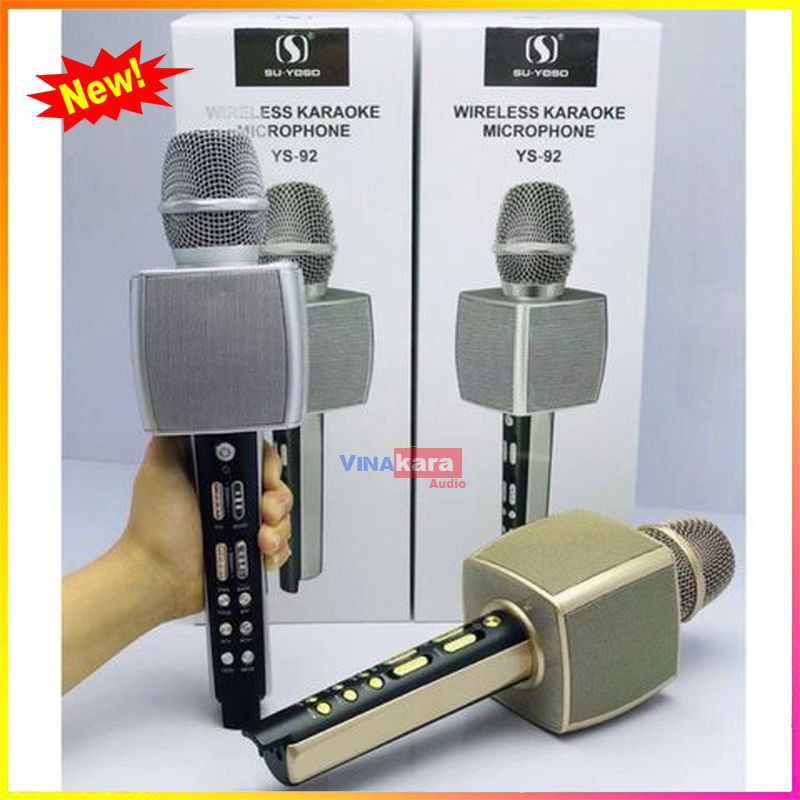 Micro karaoke bluetooth  YS-08, YS-90,  YS-91, YS-92, YS-93, YS-97, YS-96, YS-95, Mic hát to rõ, âm thanh trung thực