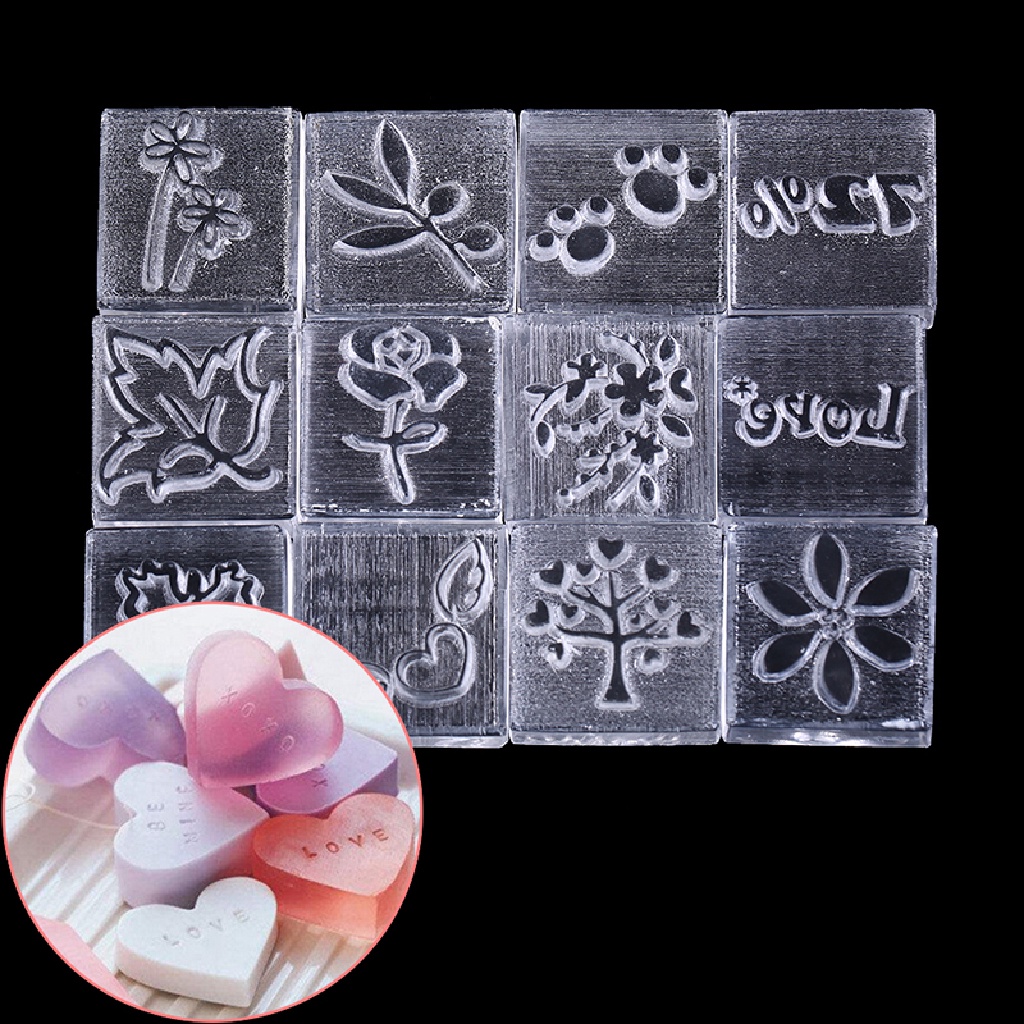 Con dấu acrylic in chữ trang trí làm bánh/ xà phòng thủ công