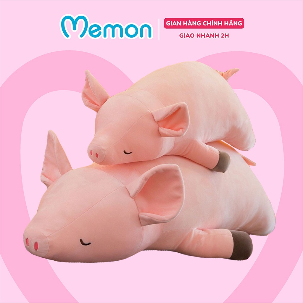 Heo Bông Hồng Nằm Cao Cấp Memon