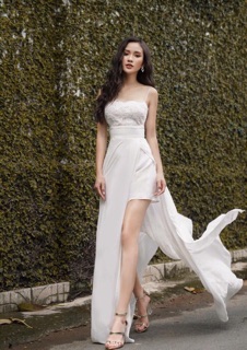 Set ren gân phối Voan xẻ tà