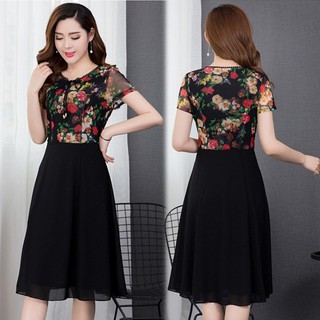 Đầm Voan Hoa Dự Tiệc ( từ 45-68kg)