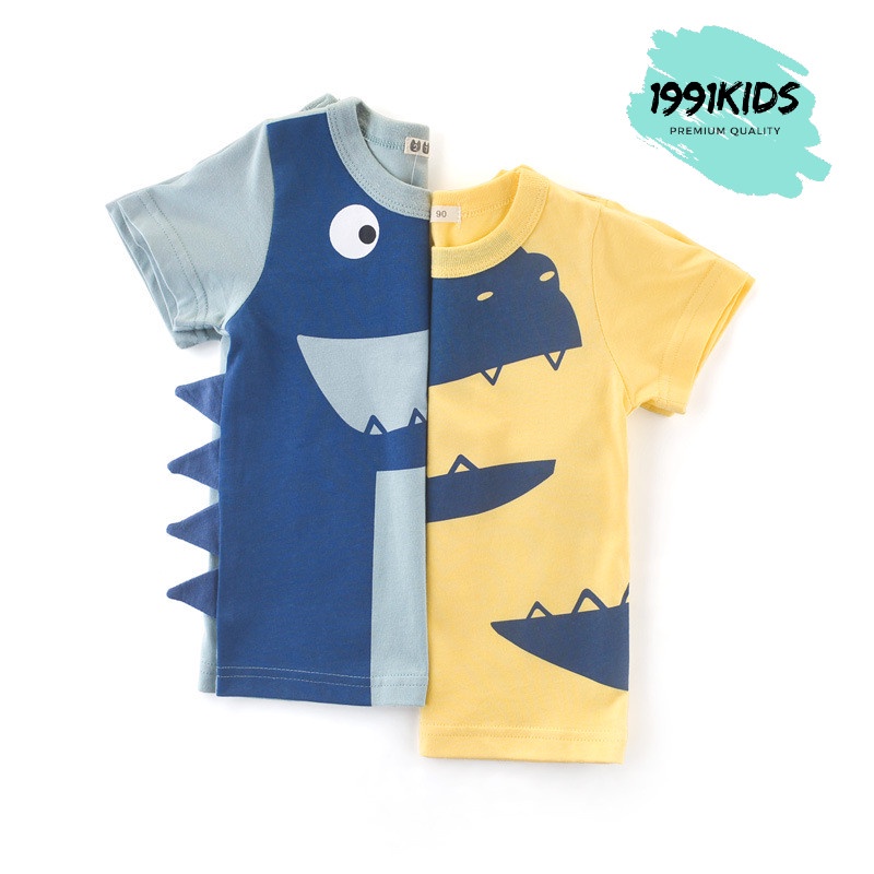 Áo thun bé trai áo cộc tay 27KIDS cho bé chất cotton cao cấp hàng xuất Âu Mỹ
