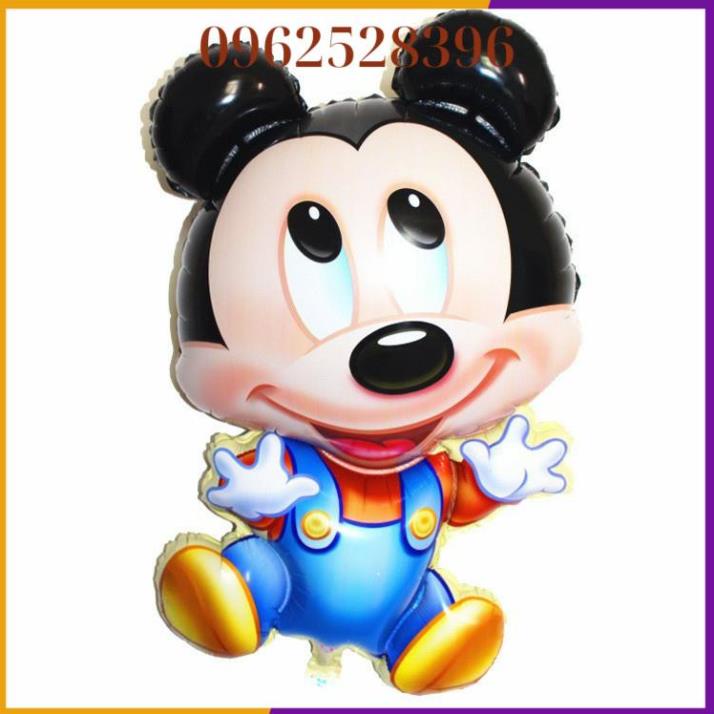 [ khuyến Mại Bơm + Băng keo ] Set bóng trang trí sinh nhật chủ đề ❤️chuột mickey❤️, bóng bay sinh nhật cho bé tuổi chuột
