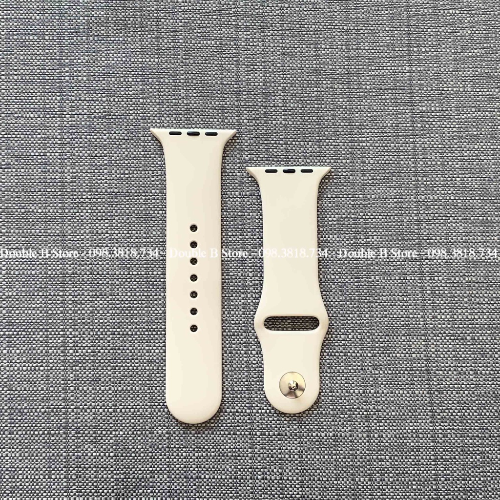 Dây Apple Watch Cao Su Sport Trắng Sữa Band Đủ Màu Dành Cho Apple Watch Series SE/6/5/4/3/2/1 38mm | 40mm | 42mm | 44mm