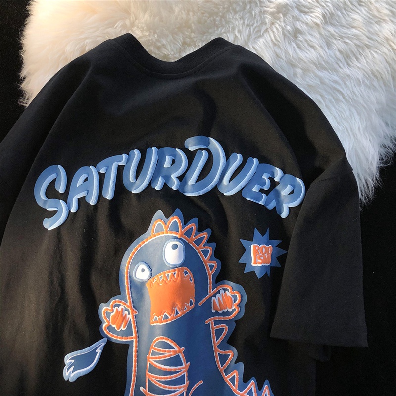 NRVP Áo Thun Tay Ngắn Cổ Tròn Thời Trang Mùa Hè Phong Cách Hàn Quốc Mới