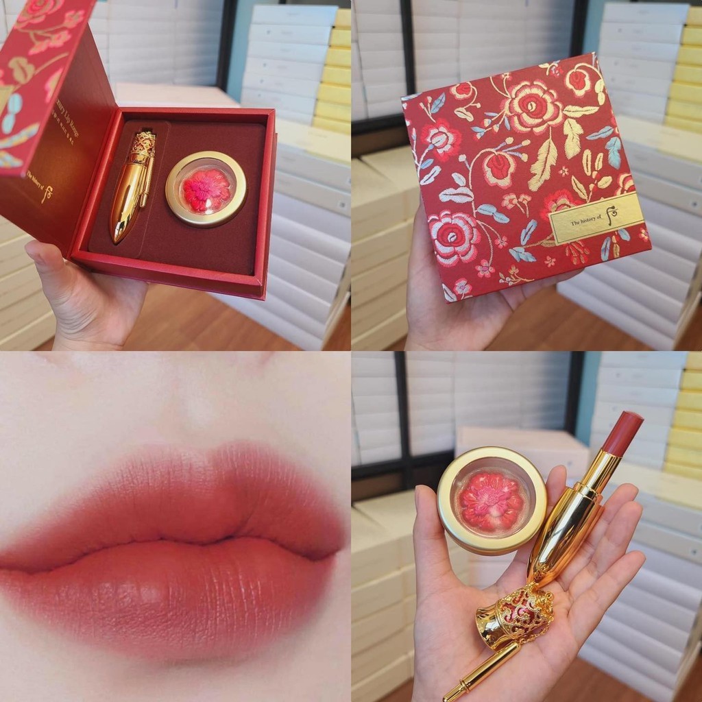 Set son Whoo hoàng cung luxury lip rouge đỏ đất 88