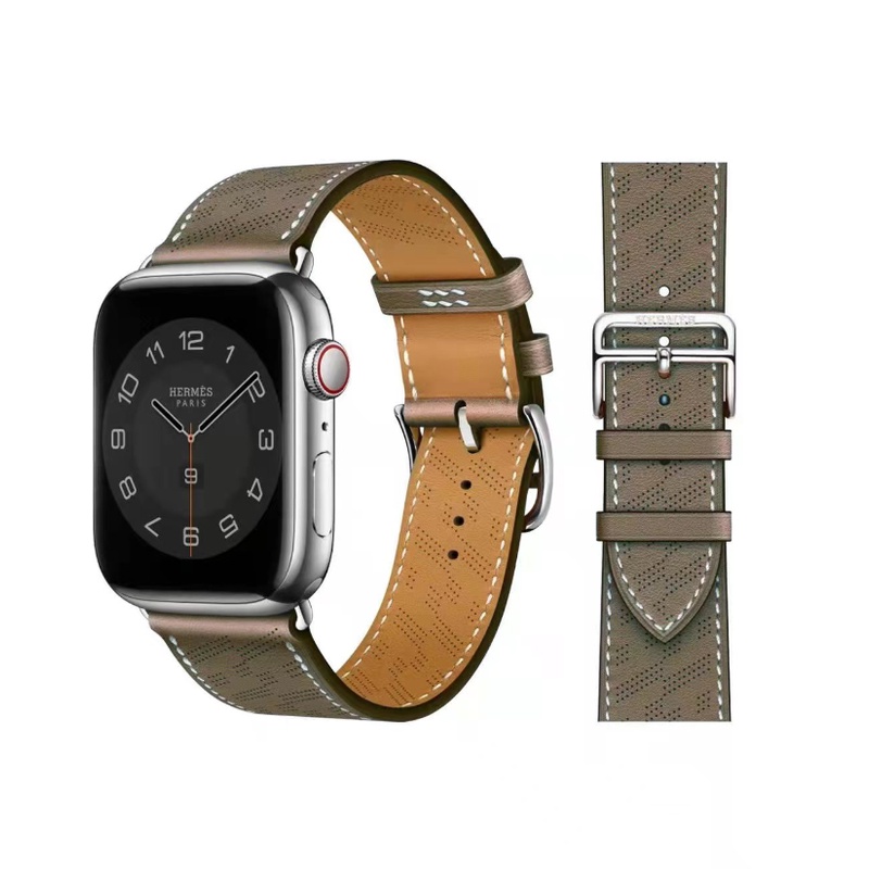 Dây Da Thoáng Khí Thay Thế Cho Đồng Hồ Thông Minh Apple watch Ultra 49mm 44mm 40mm 42mm 38mm iWatch series 8 7 3 4 5 6 se 41mm 45mm