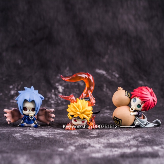 Mô hình chibi nhân vật Naruto - Sasuke - Gaara trong Naruto