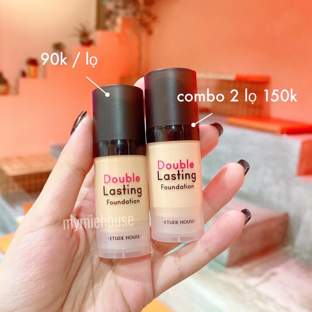 Kem nền Etude House Double lasting foundation SPF34 / PA ++ minisize 10ml