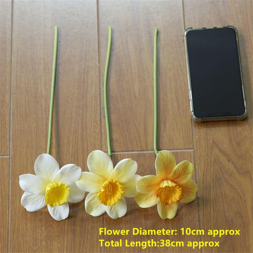 Hoa Giả Để Bàn Trang Trí Phòng Khách KENT1 Narcissus Daffodil