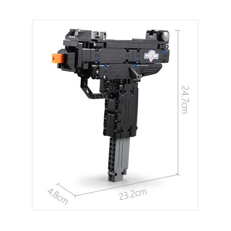 [Hàng Chính Hãng] Bộ Đồ Chơi Xếp Hình CaDA Lắp Ráp LEGO Mô Hình PUBG Súng Mini Gun Uzi 359 Mảnh Ghép