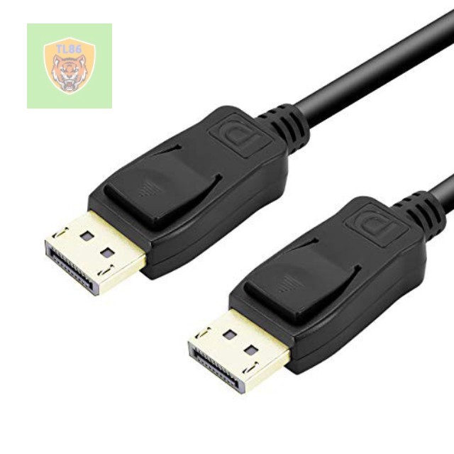 Cáp Displayport To Displayport - Rev: 1.2, Dài 1.8M- Support 2k-144Hz & 4k-60Hz - Bóc Màn Hình Dell Cao Cấp chính hãng .