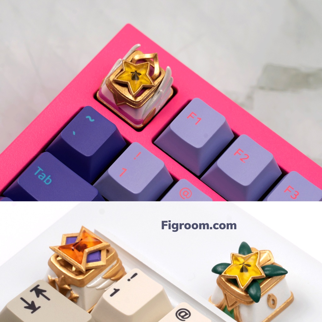 Star Guardian Keycap LoL - Lux, Lulu, Ekko Keycap LMHT