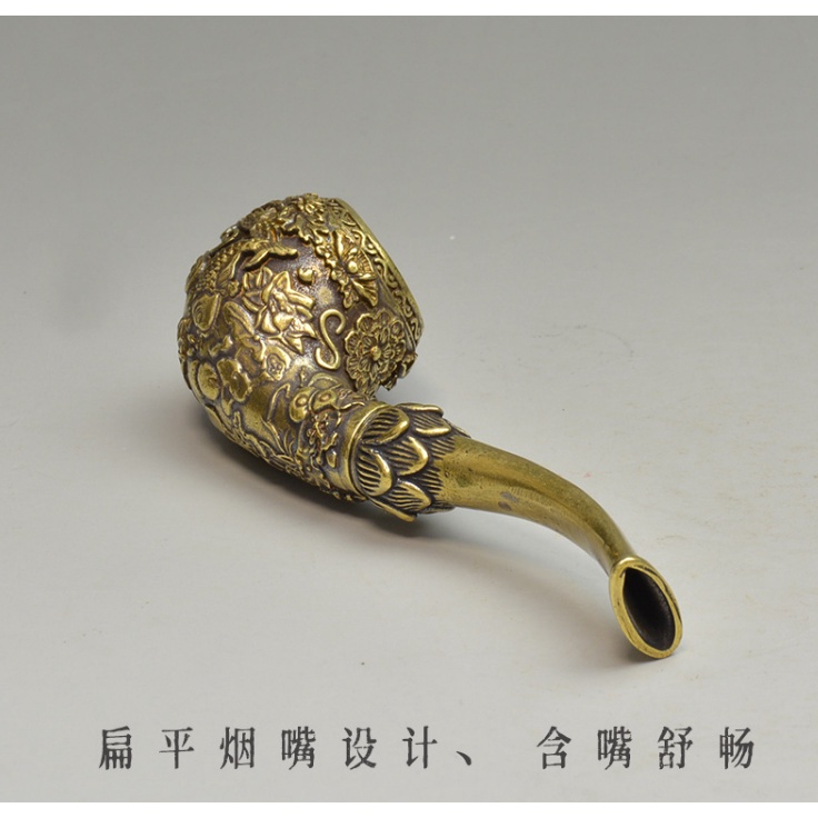 Ống Đồng Cổ Điển Đầy Đủ Hoa Và Giảm Căng Thẳng Mỗi Năm. Hộp Đựng Thuốc Lá szmalai7.my Bằng Đồng Thau Tinh Tế