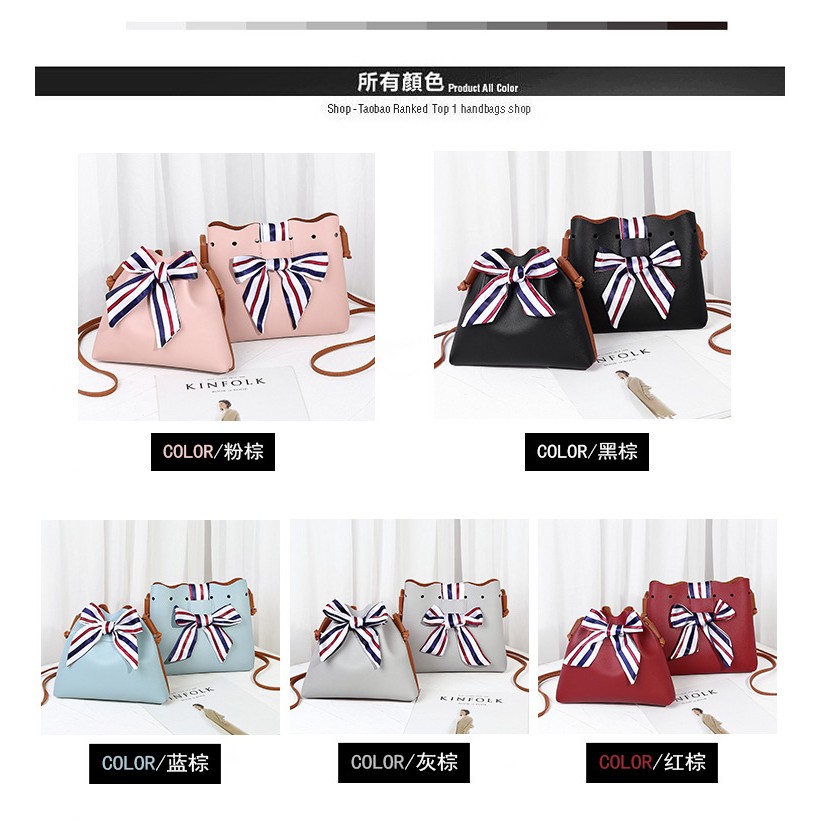 Túi đeo chéo phong cách Hàn Quốc đơn giản thanh lịch dành cho nữ