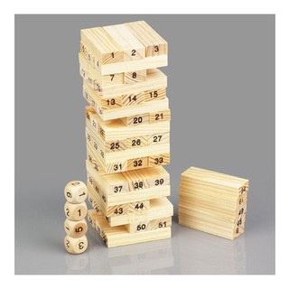 Bộ đồ chơi rút gỗ 54 thanh cho bé