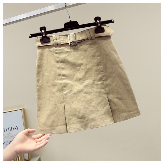 (Thanh lý) #836 Chân váy thô kèm đai lưng hot hit 2018 hàng Quảng Châu - kèm ảnh thật | BigBuy360 - bigbuy360.vn