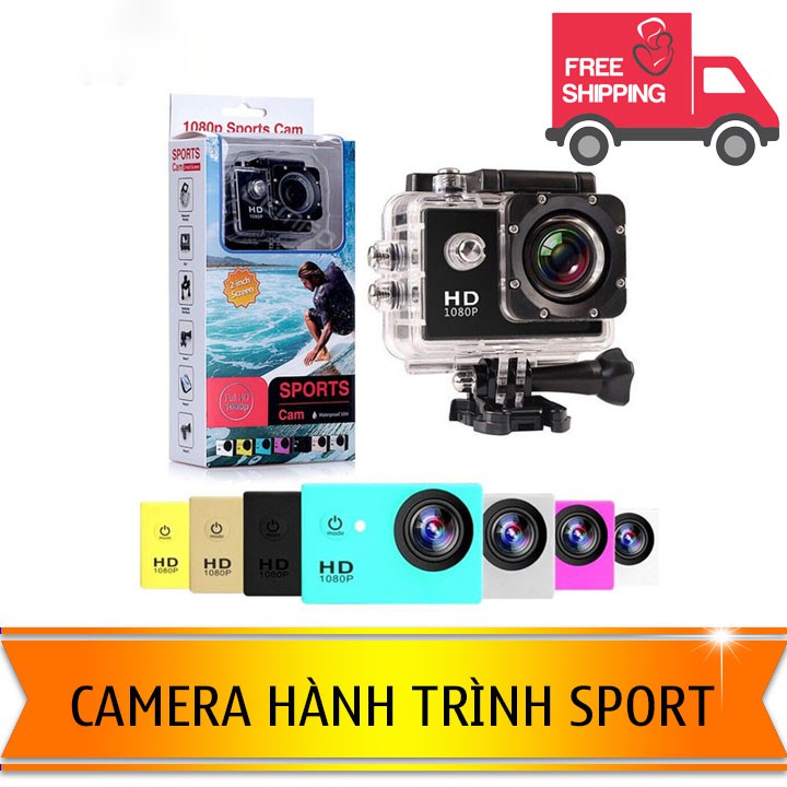 Camera hành trình Full HD 1080P, camera hành trình chống nước full phụ kiện lắp đặt trên xe