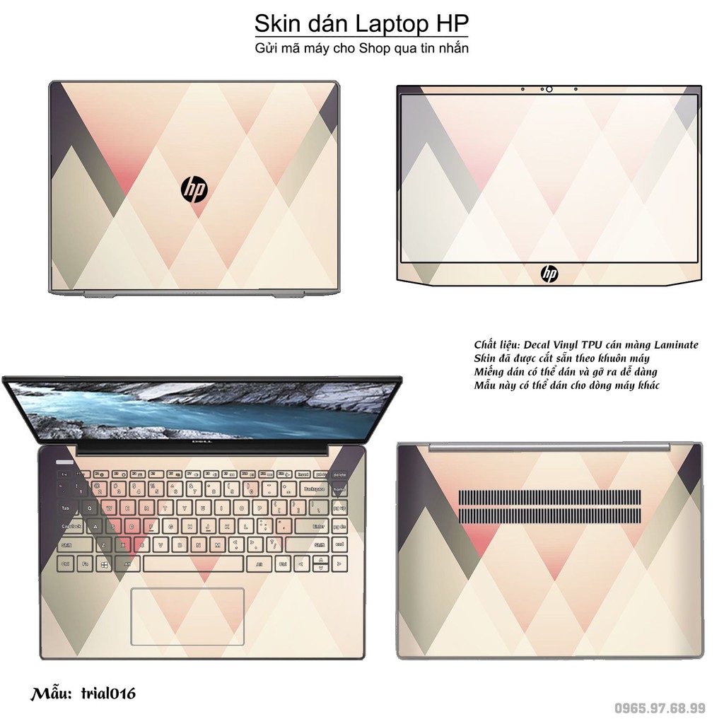 Skin dán Laptop HP in hình Đa giác _nhiều mẫu 3 (inbox mã máy cho Shop)