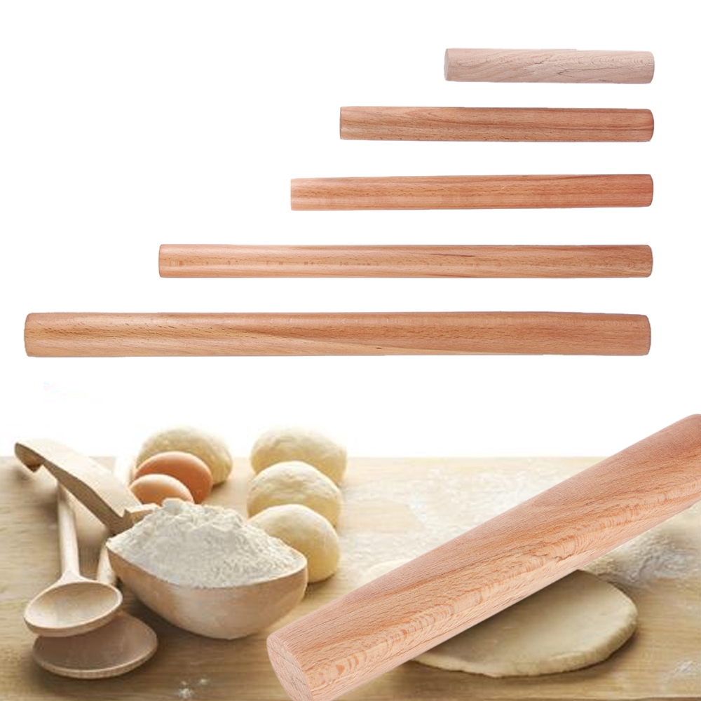 QINJUE Fondant Cooking Cake Decoration Kitchen Accessories Wooden Rolling Pin