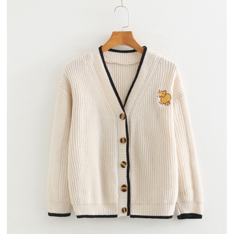 Áo khoác cardigan dáng rộng phong cách Hàn Quốc 81620 | WebRaoVat - webraovat.net.vn