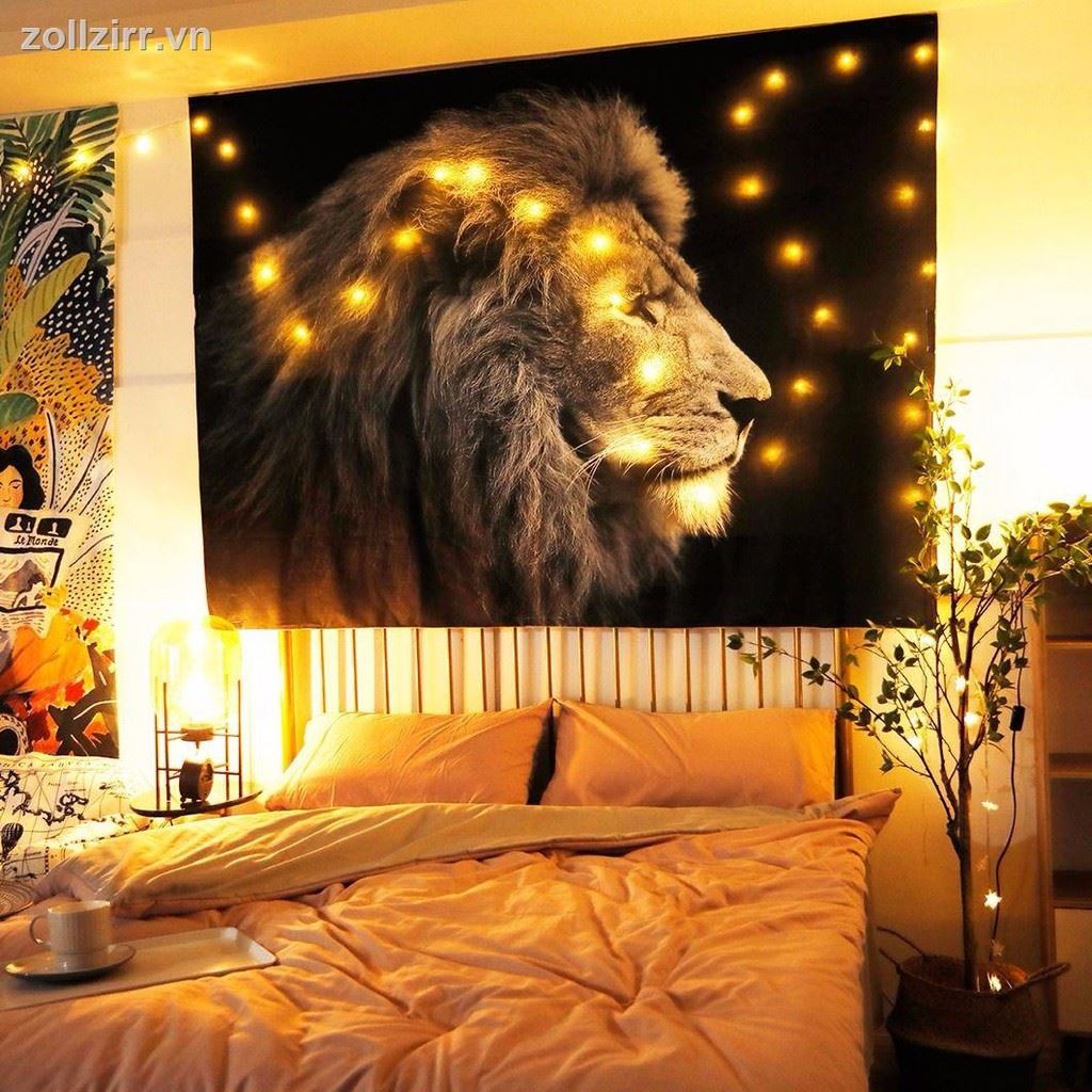 decor trang trí phòng vải treo tường trong nền vải ký túc xá tường trang trí phòng ngủ bố trí đầu giường treo