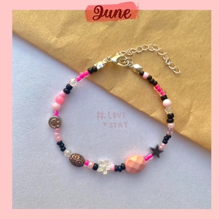 Vòng tay tone Black and Pink